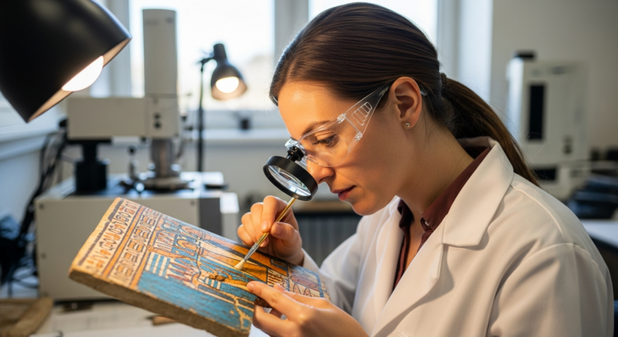 Ancient Colors Revealed: Pigment Analysis of Egyptian Tomb Paintings