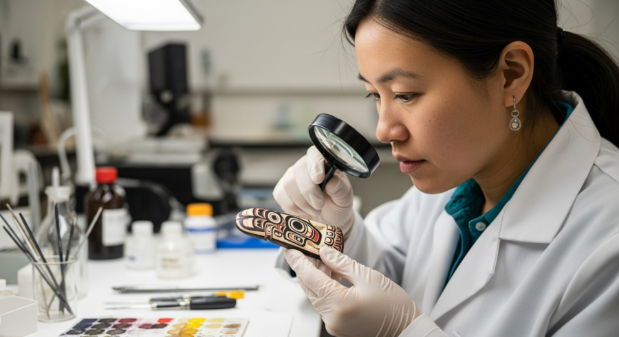 Arctic Hues: Unveiling Pigments in Inuit Art Through Chemical Analysis