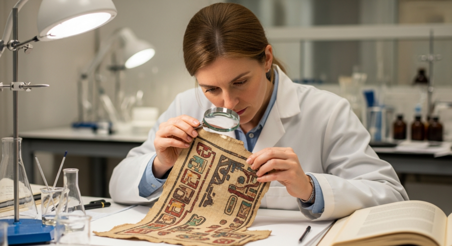 Threads of History: Analyzing Pigments in Pre-Columbian Textiles