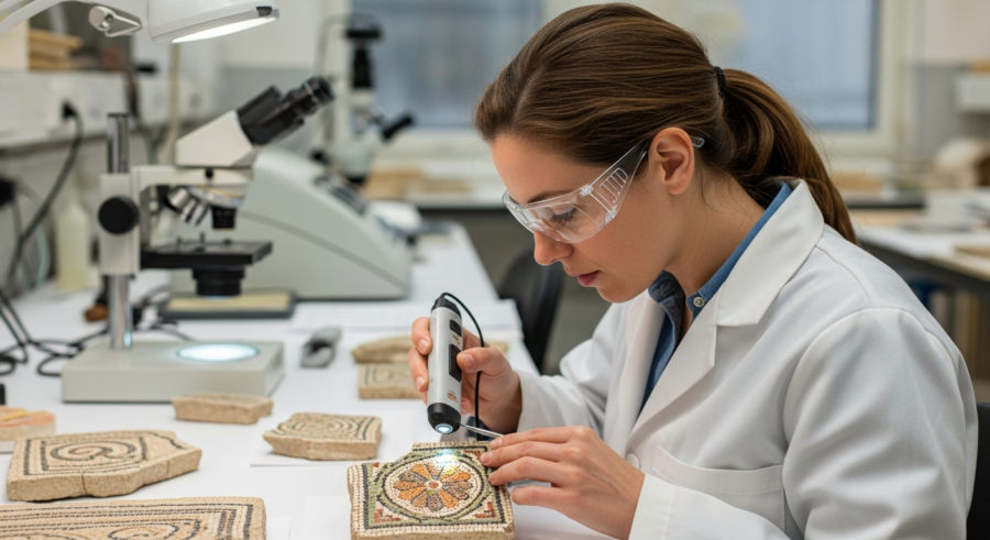 Mosaic Mysteries: Pigment Analysis of Ancient Roman Art