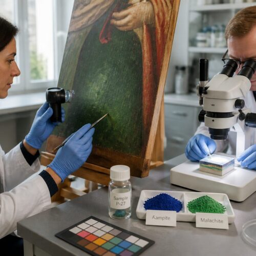 Azurite to Malachite: Pigment Transformation in Northern European Panel Paintings