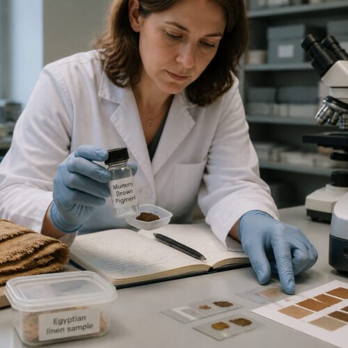 Mummy Brown: The Unusual Pigment From Egyptian Remains and Its Conservation Challenges