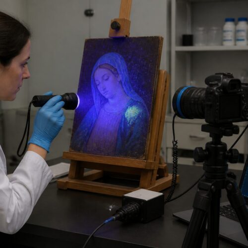 UV-Vis Fluorescence Imaging: Detecting Retouching and Pigment Distribution