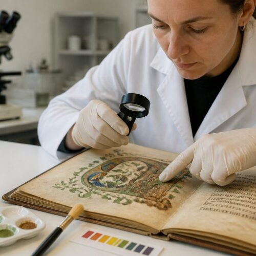 Verdigris in Manuscript Illumination: Why a Green Pigment Turned Brown Over Centuries