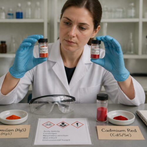 Vermilion vs. Cadmium Red: Comparing the Toxicity Profiles of Two Historic Reds