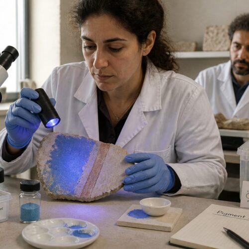 Egyptian Blue in Greco-Roman Wall Paintings: Synthesis, Use, and Long-Term Stability