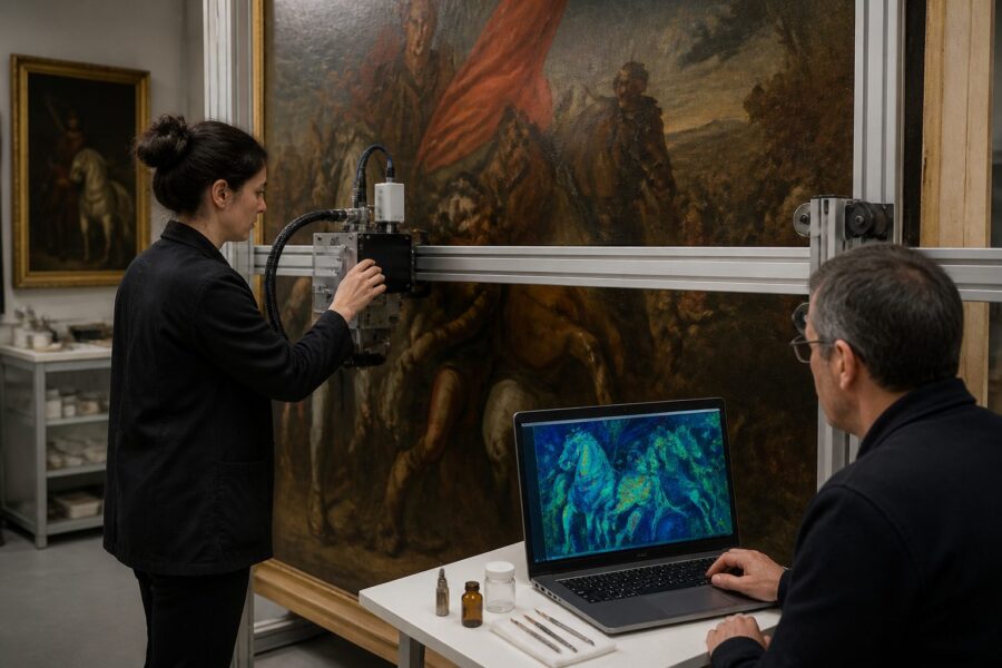 Macro X-Ray Fluorescence Scanning for Full-Scale Pigment Mapping of Large Paintings