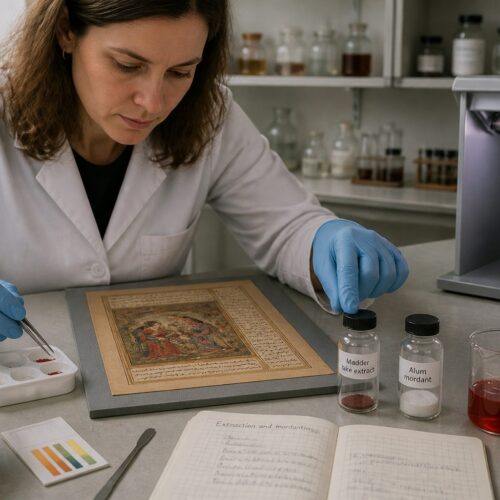 Madder Lake in Persian Miniature Paintings: Extraction, Mordanting, and Photodegradation