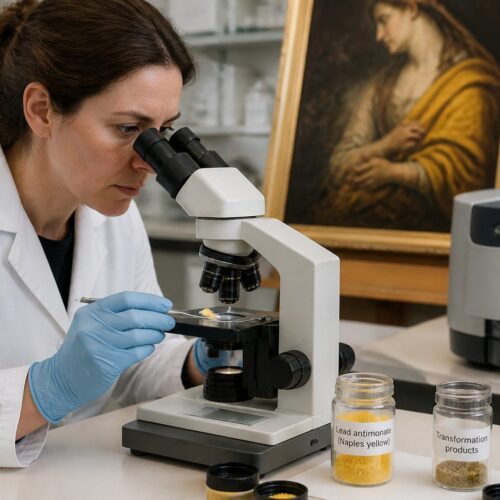 Naples Yellow in Baroque Oil Paintings: Lead Antimonate and Its Transformation Products