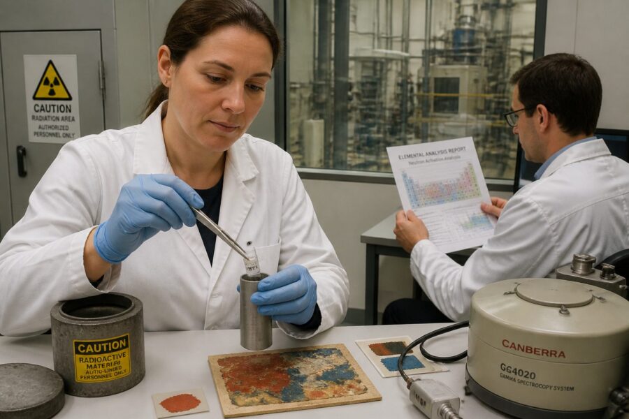Neutron Activation Analysis for Trace Element Profiling of Historical Pigments