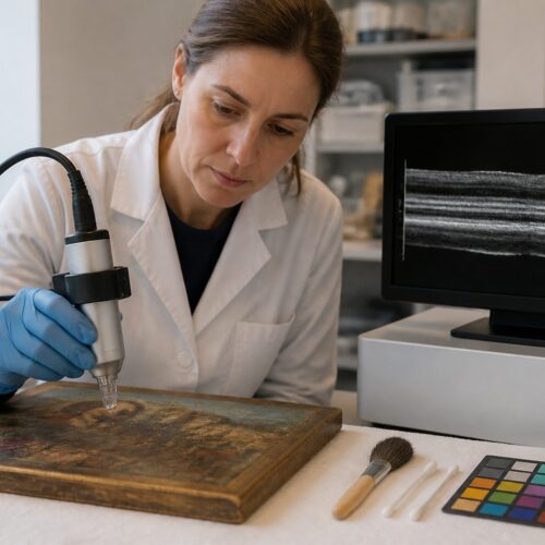 Optical Coherence Tomography for Non-Invasive Paint Layer Profiling in Conservation