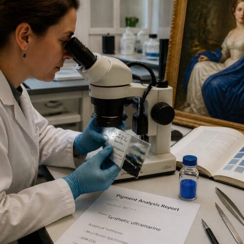 Synthetic Ultramarine in 19th Century Academic Paintings: Adoption, Variation, and Stability